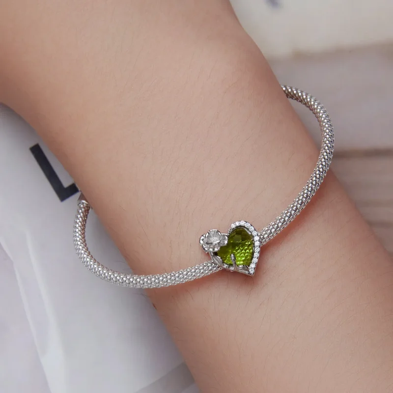 (bilde for) PANDORA Style August birthstone hjerte sjarm - BSC660-8 - Vis 6
