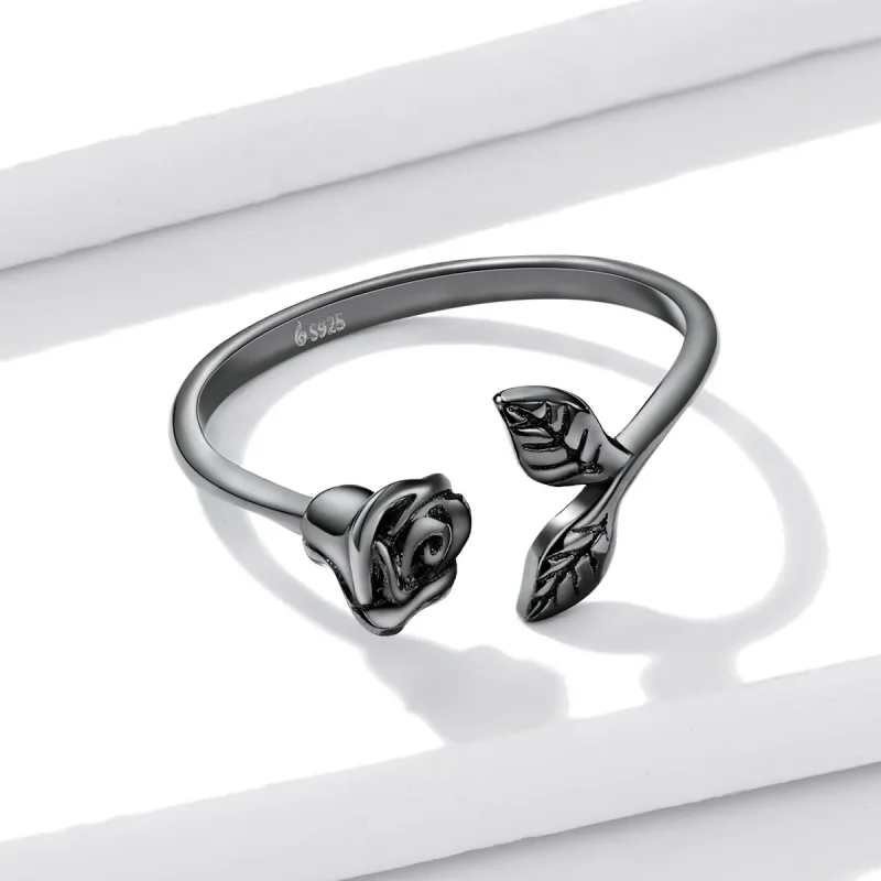 (bilde for) PANDORA Style Black Rose Open Ring - BSR239 - Vis 10
