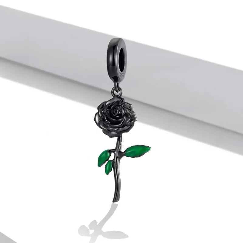 (bilde for) PANDORA Style Black Rose Pendel - BSC584 - Vis 2