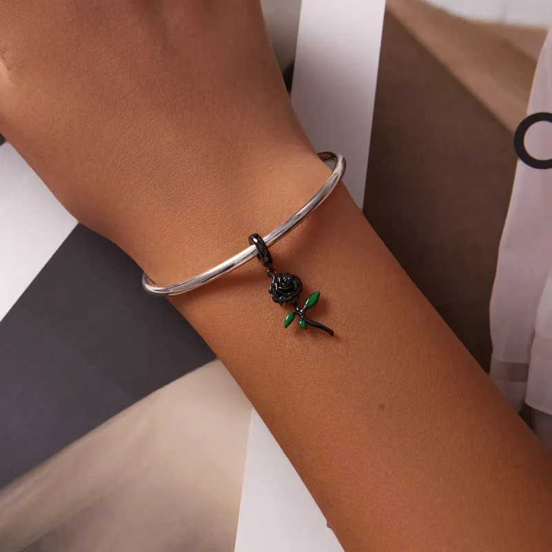 (bilde for) PANDORA Style Black Rose Pendel - BSC584 - Vis 5