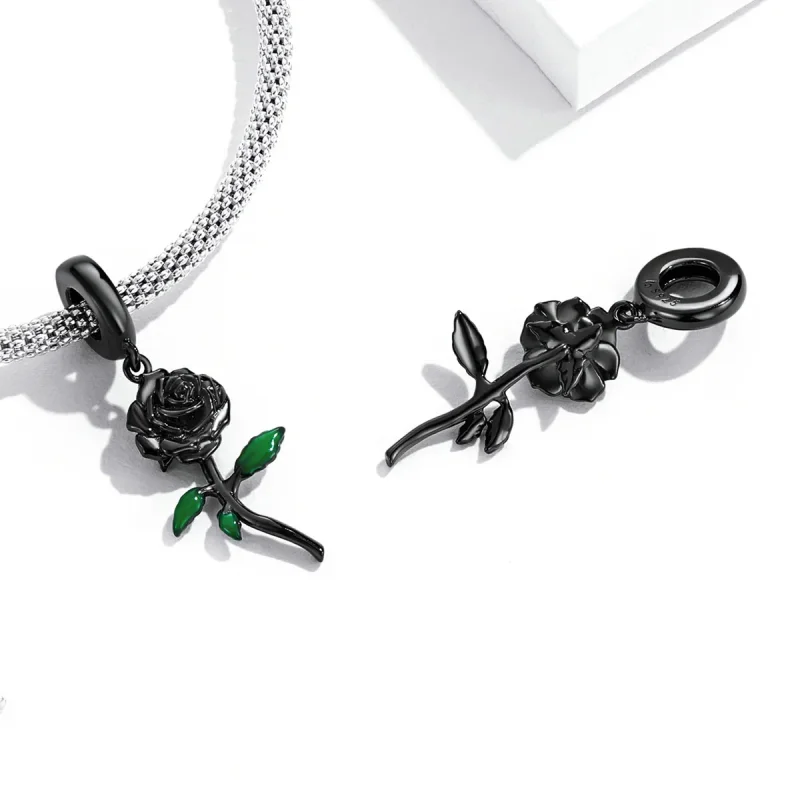 (bilde for) PANDORA Style Black Rose Pendel - BSC584 - Vis 7