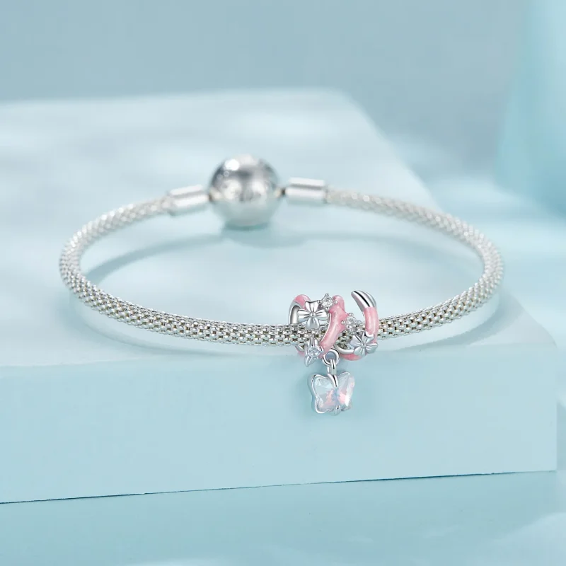 (bilde for) PANDORA Style Butterfly Love Blomsterperler - SCC2828 - Vis 4