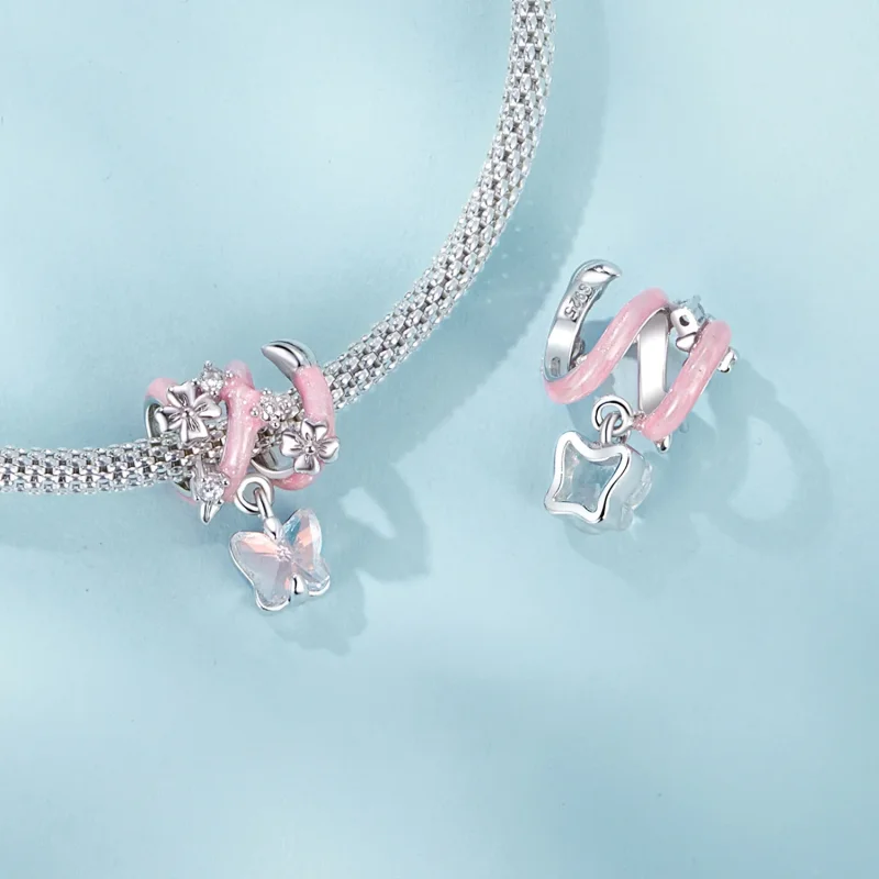 (bilde for) PANDORA Style Butterfly Love Blomsterperler - SCC2828 - Vis 5