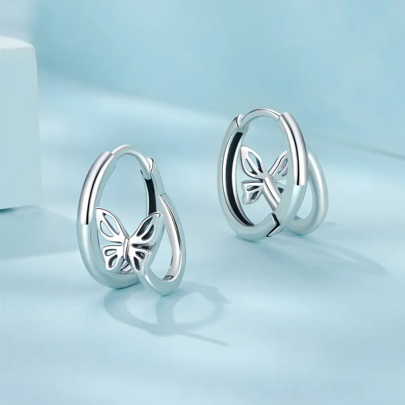 (bilde for) PANDORA Style Butterfly øredobber - SCE1766 - Vis 3