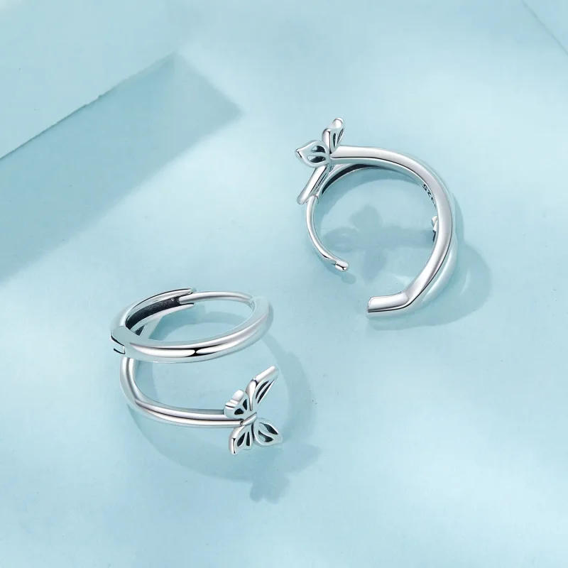 (bilde for) PANDORA Style Butterfly øredobber - SCE1766 - Vis 4