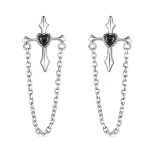 (bilde for) PANDORA Style Chain korsøredobber - SCE1808