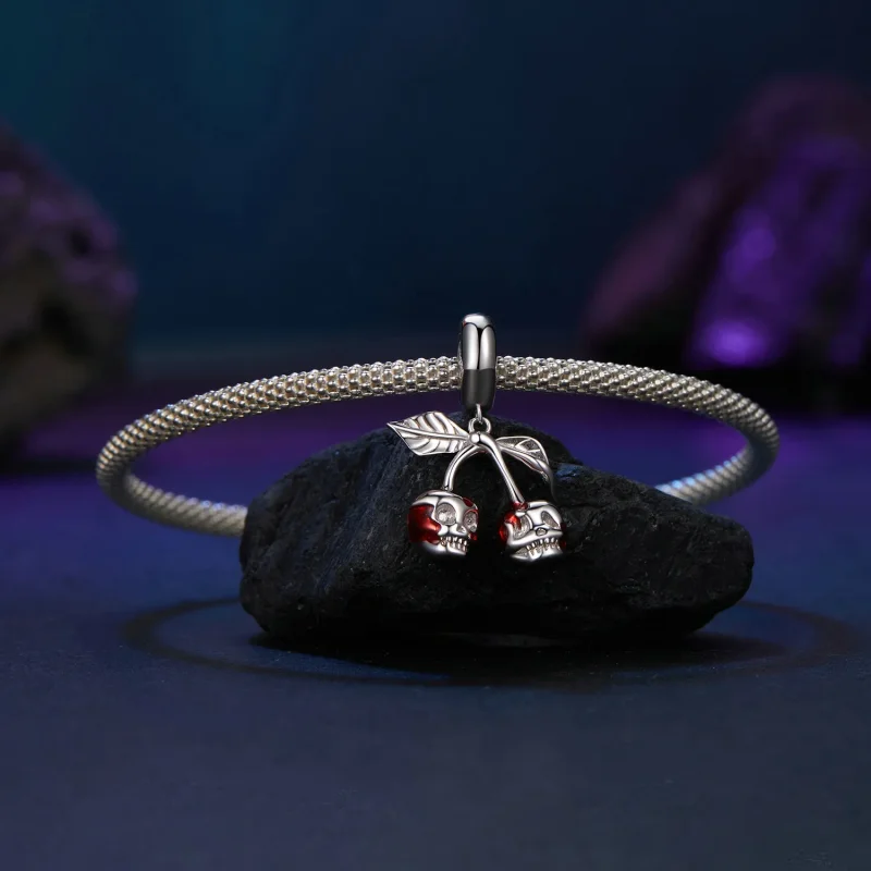 (bilde for) PANDORA Style Cherry Skull Anheng - SCC2904 - Vis 3