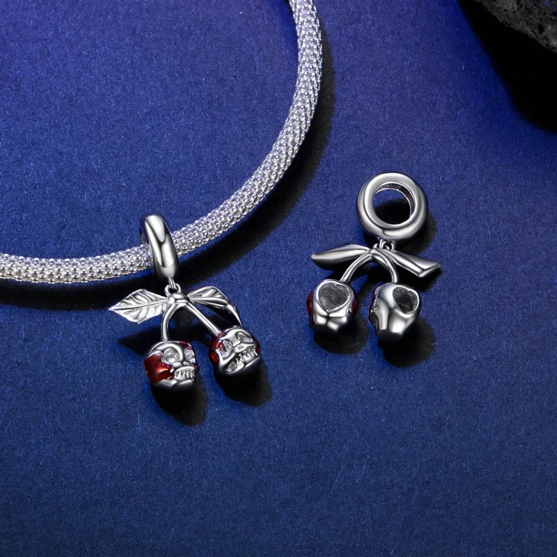 (bilde for) PANDORA Style Cherry Skull Anheng - SCC2904 - Vis 4
