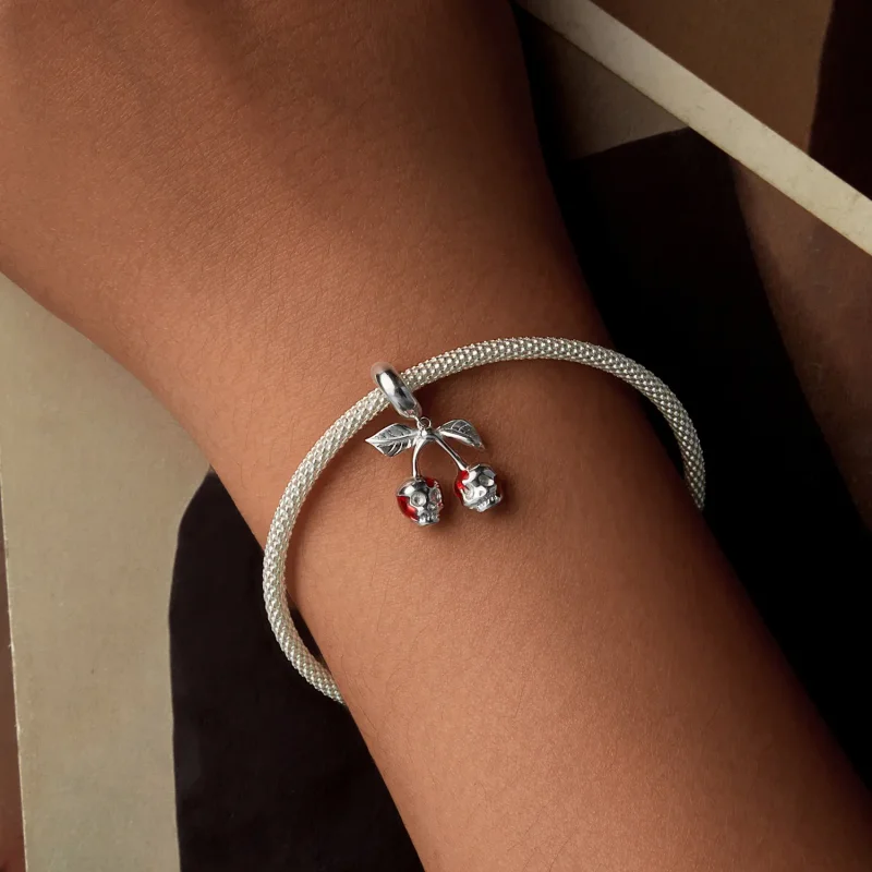 (bilde for) PANDORA Style Cherry Skull Anheng - SCC2904 - Vis 5