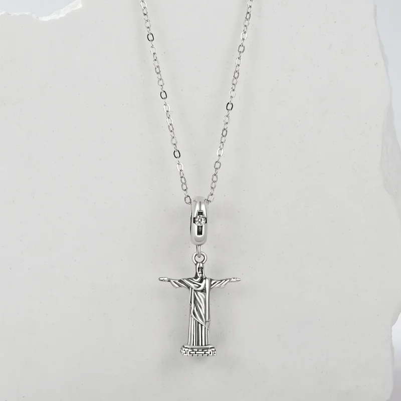 (bilde for) PANDORA Style Christ the Redeemer-anheng - SCC2875 - Vis 3