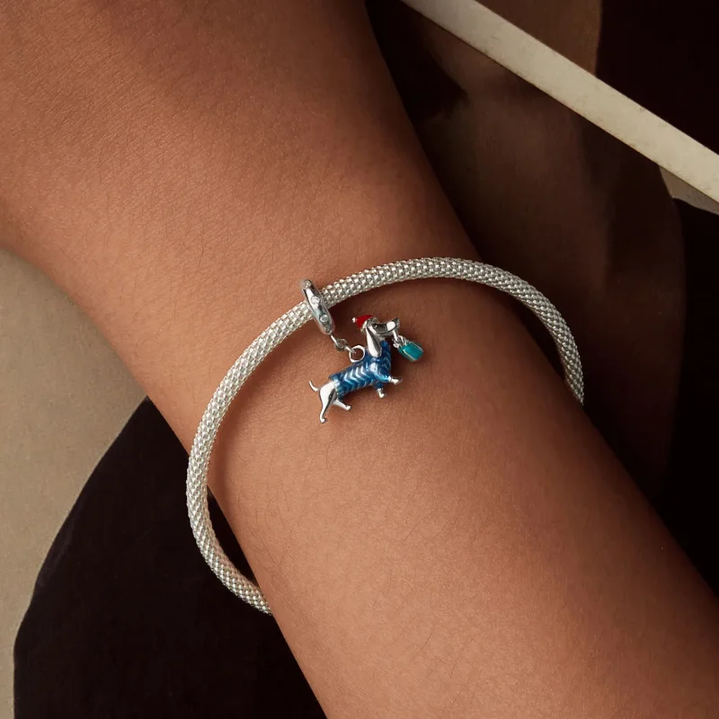 (bilde for) PANDORA Style Christmas Dachshund anheng - BSC1069 - Vis 5