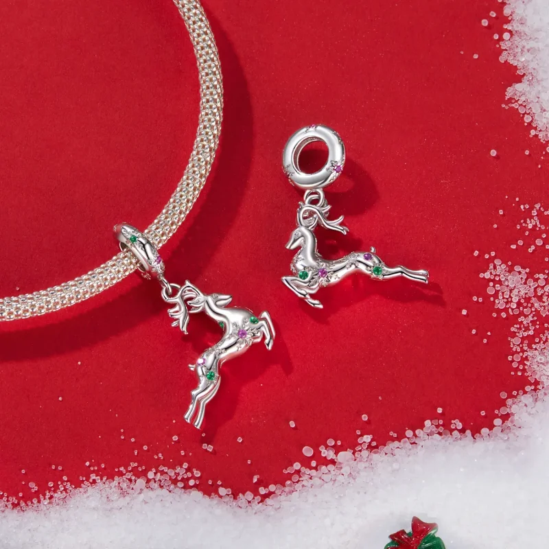 (bilde for) PANDORA Style Christmas Elg Anheng - BSC1066 - Vis 4