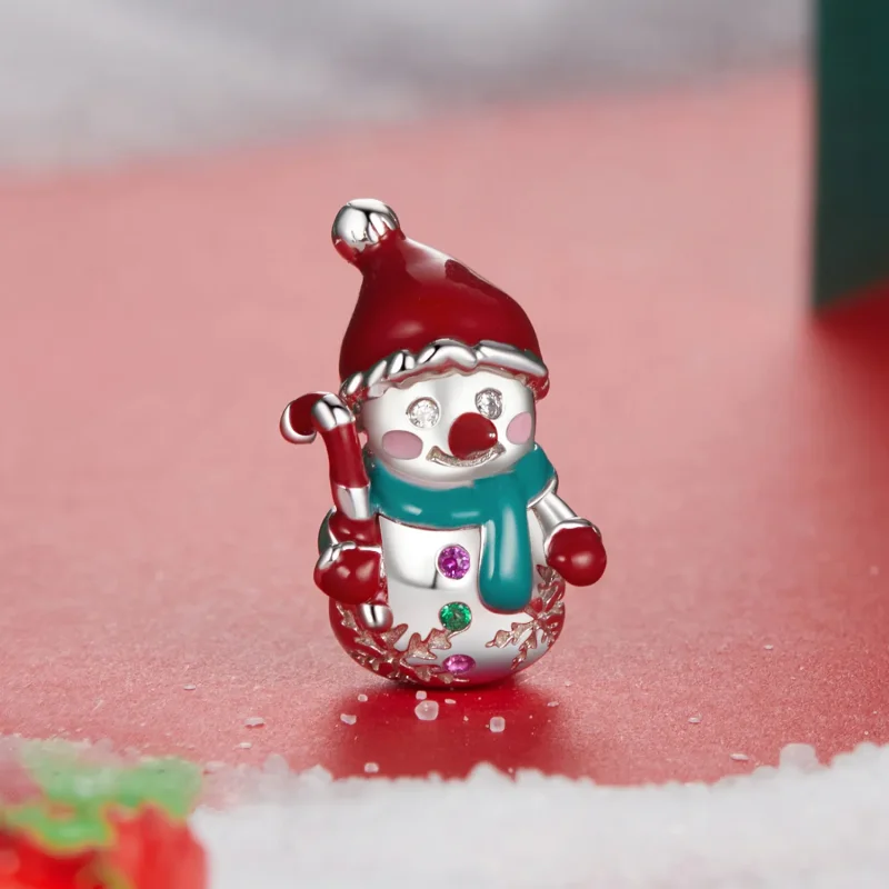 (bilde for) PANDORA Style Christmas Snowman Perler - BSC1070 - Vis 2