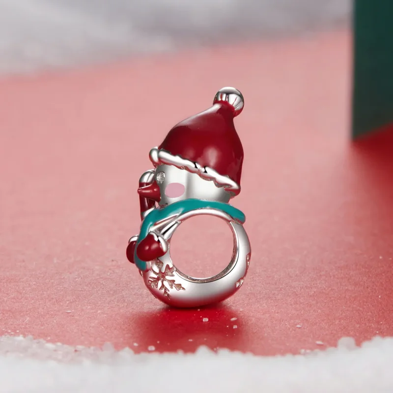 (bilde for) PANDORA Style Christmas Snowman Perler - BSC1070 - Vis 3