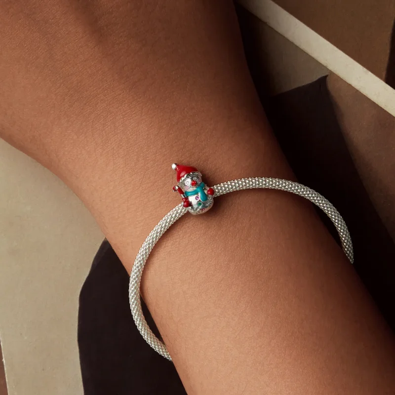 (bilde for) PANDORA Style Christmas Snowman Perler - BSC1070 - Vis 6