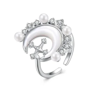 (bilde for) PANDORA Style Crescent Moon Ring - YIR243-E