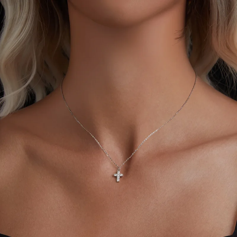 (bilde for) PANDORA Style Cross-kjede (med ett sertifikat) - MSN039 - Vis 4