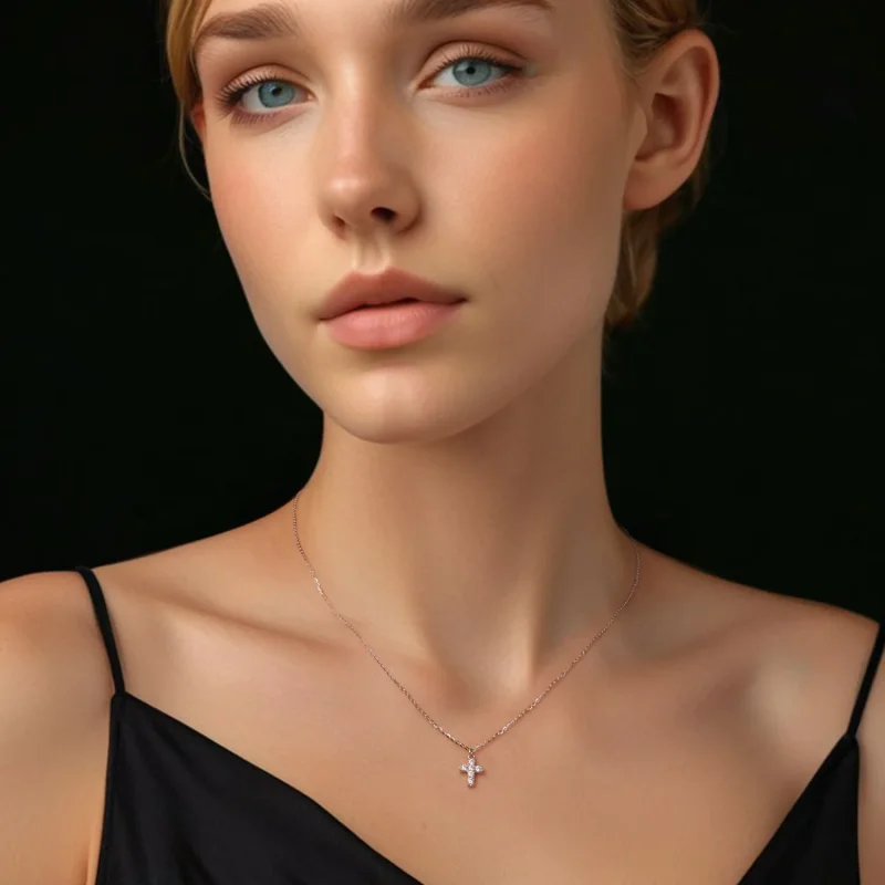 (bilde for) PANDORA Style Cross-kjede (med ett sertifikat) - MSN039 - Vis 5