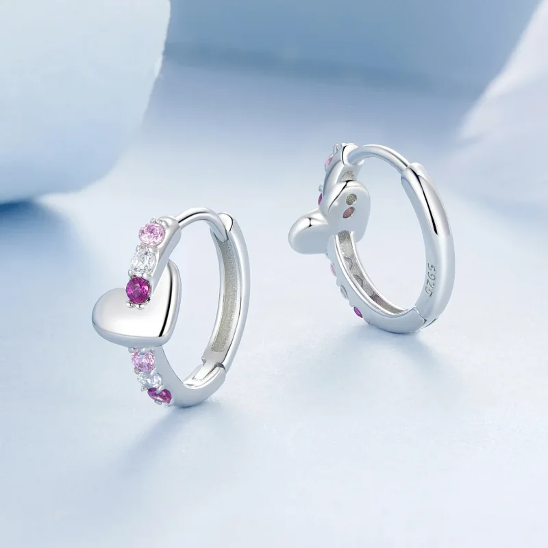 (bilde for) PANDORA Style Fargerike hjerteøreringer - BSE1049 - Vis 3