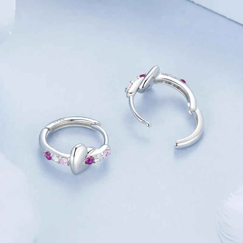 (bilde for) PANDORA Style Fargerike hjerteøreringer - BSE1049 - Vis 4