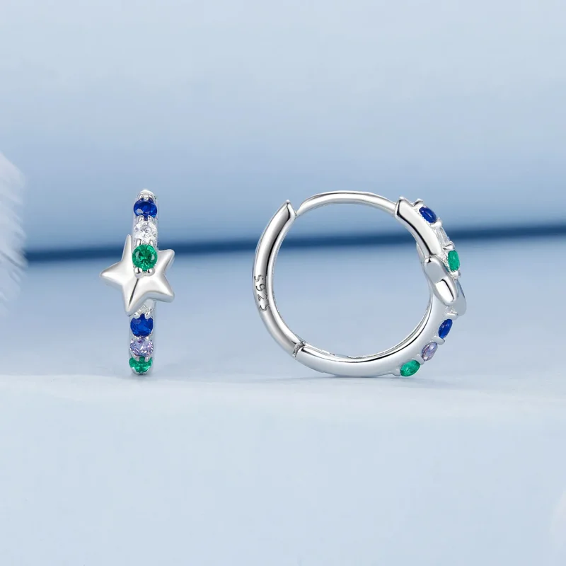 (bilde for) PANDORA Style Fargerike stjerneøredobber - BSE1048 - Vis 2