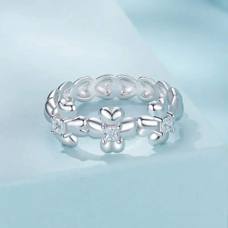 (bilde for) PANDORA Style Firkløverring - SCR1045 - Vis 3