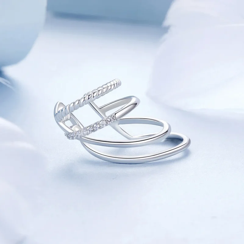 (bilde for) PANDORA Style Flerlags øremansjett - BSE1063 - Vis 3
