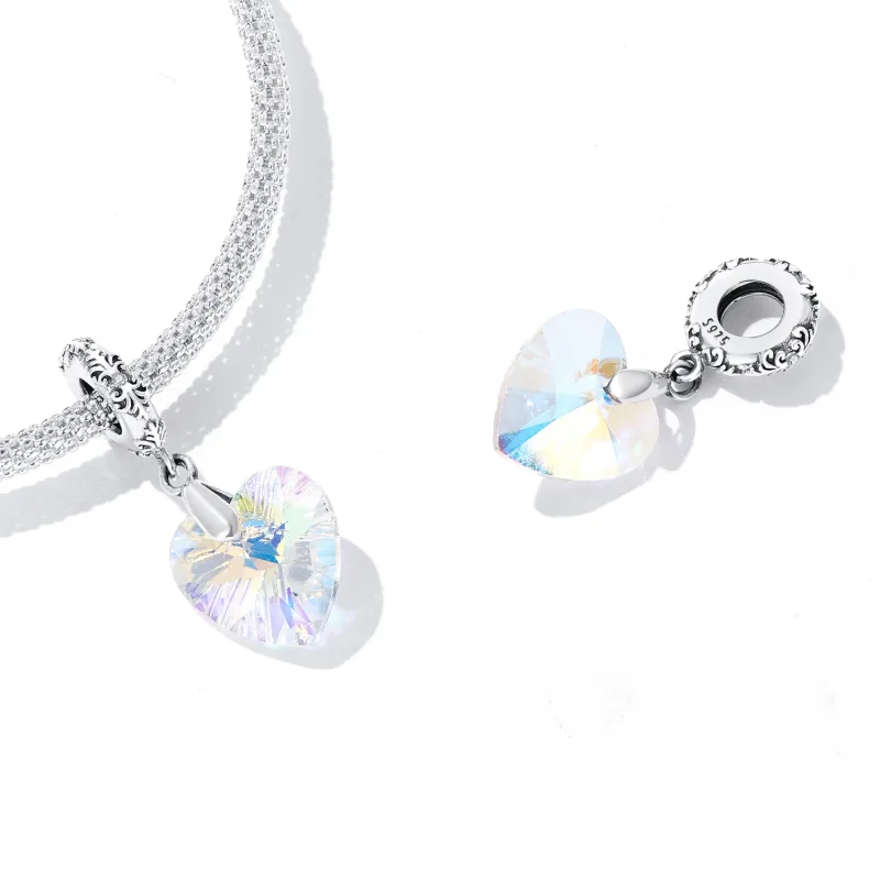 (bilde for) PANDORA Style glasshjerteperler - BSC602 - Vis 4