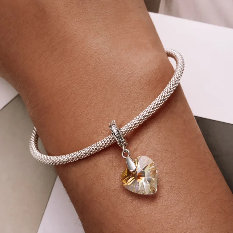 (bilde for) PANDORA Style glasshjerteperler - BSC602 - Vis 6