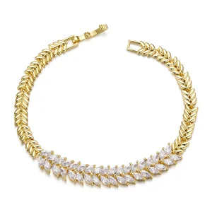 (bilde for) PANDORA Style Glitrende Leaf Armbånd - YIB067-B