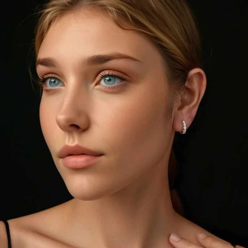 (bilde for) PANDORA Style Glitrende øredobber (ett sertifikat) - MSE069 - Vis 7