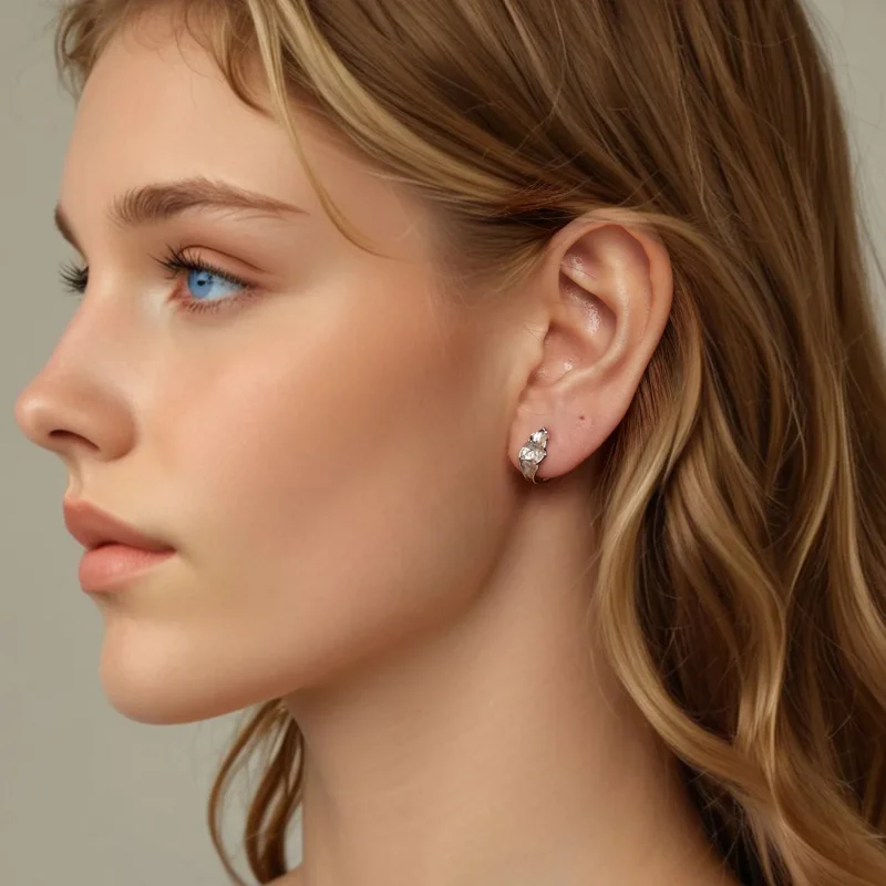 (bilde for) PANDORA Style Glitrende sølvøredobber - BSE1062 - Vis 7