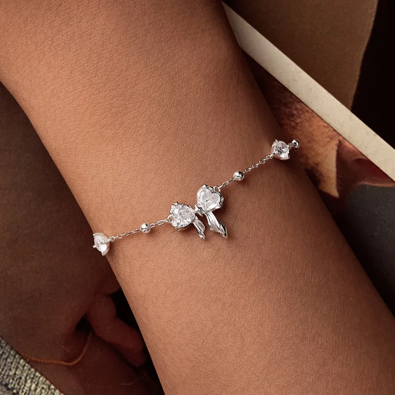 (bilde for) PANDORA Style Glitrende Sløyfe-armbånd - BSB188 - Vis 3