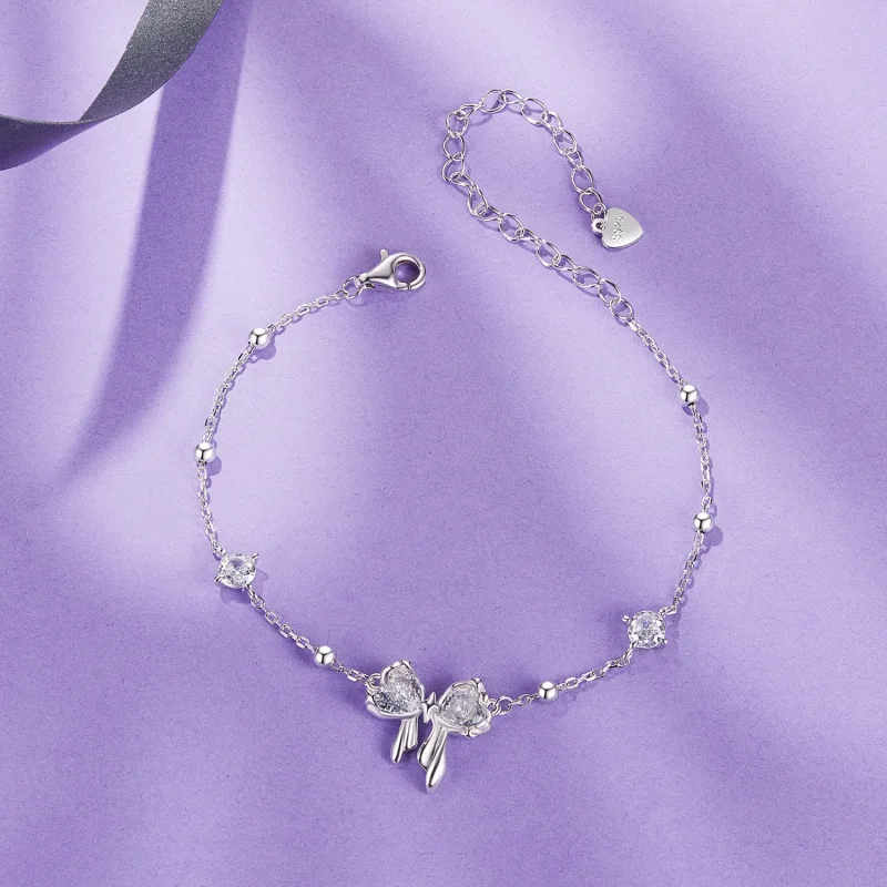 (bilde for) PANDORA Style Glitrende Sløyfe-armbånd - BSB188 - Vis 2