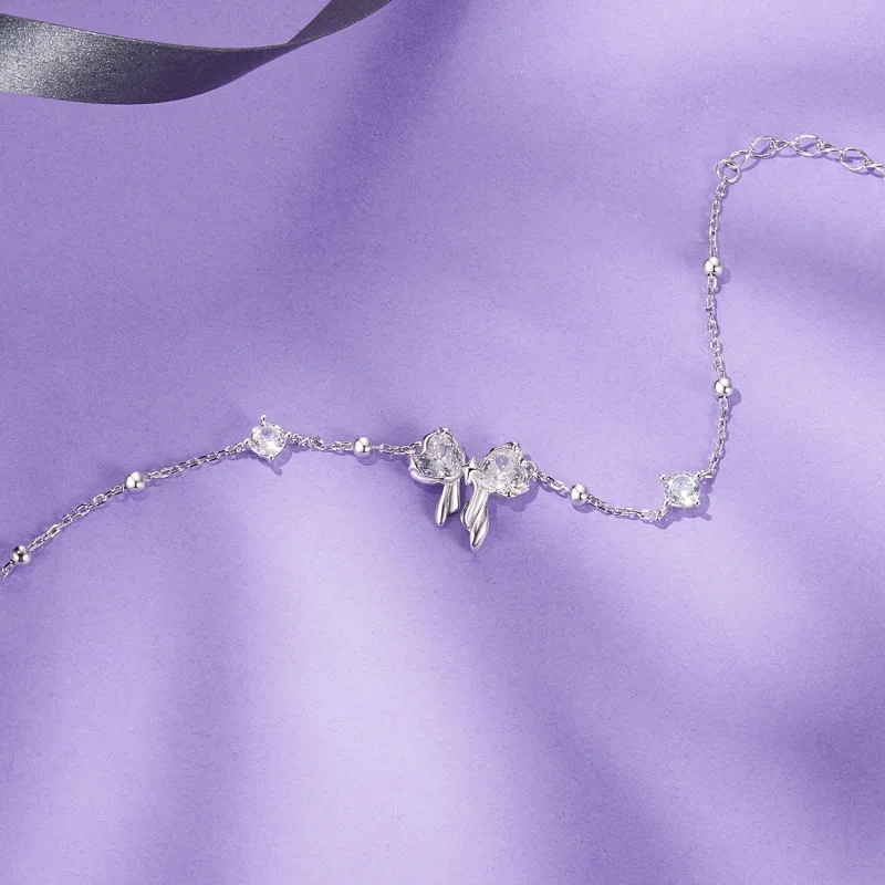 (bilde for) PANDORA Style Glitrende Sløyfe-armbånd - BSB188 - Vis 4