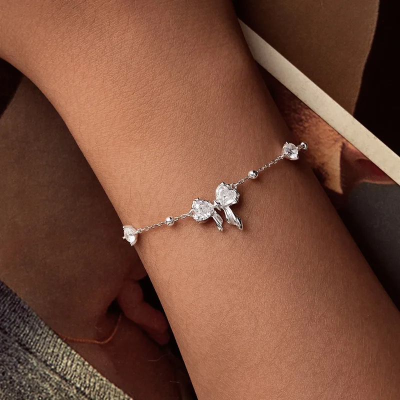 (bilde for) PANDORA Style Glitrende Sløyfe-armbånd - BSB188 - Vis 5