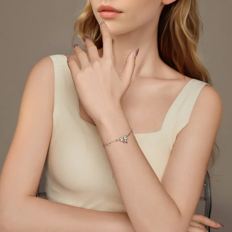 (bilde for) PANDORA Style Glitrende Sløyfe-armbånd - BSB188 - Vis 8