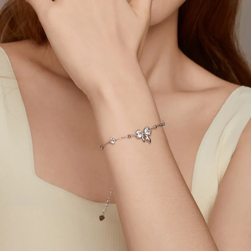 (bilde for) PANDORA Style Glitrende Sløyfe-armbånd - BSB188 - Vis 9