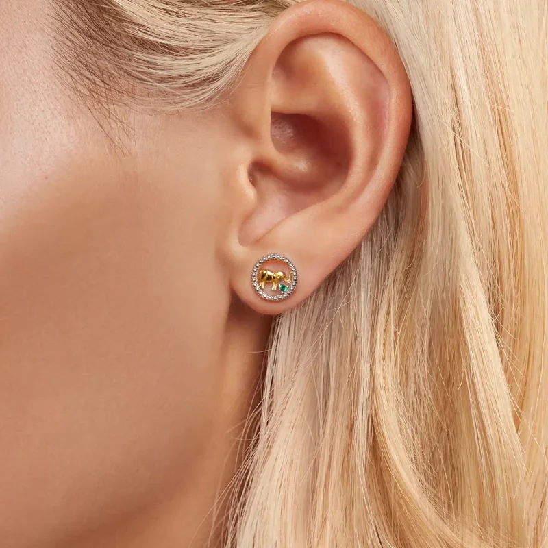 (bilde for) PANDORA Style Gold elefant øredobber - SCE1794 - Vis 5