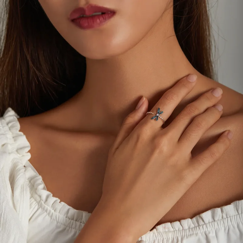 (bilde for) PANDORA Style Gorgeous Dragonfly Ring - BSR216 - Vis 7