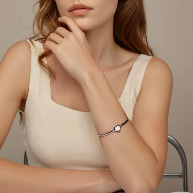 (bilde for) PANDORA Style Heart Basic Armbånd - BSB192 - Vis 7