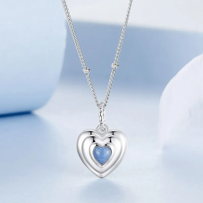 (bilde for) PANDORA Style Heart halskjede - BSN375 - Vis 3