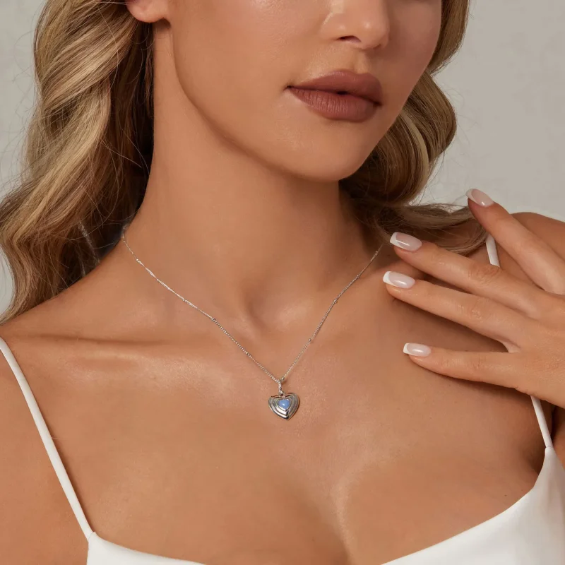 (bilde for) PANDORA Style Heart halskjede - BSN375 - Vis 7