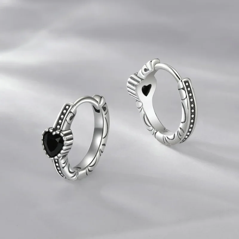 (bilde for) PANDORA Style Heart of Night øredobber - SCE1800 - Vis 3