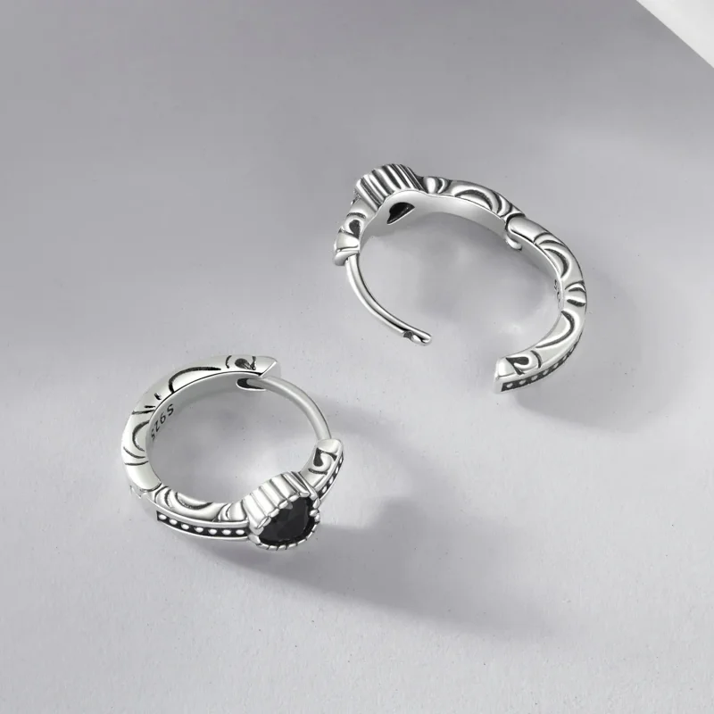 (bilde for) PANDORA Style Heart of Night øredobber - SCE1800 - Vis 4