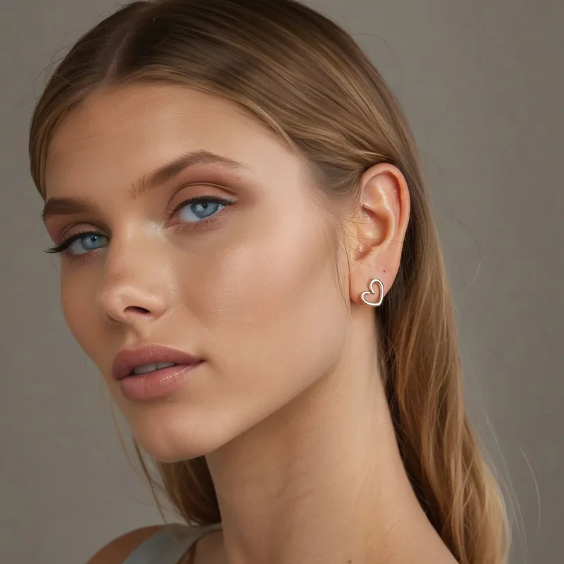 (bilde for) PANDORA Style Heart øredobber - SCE1769 - Vis 8