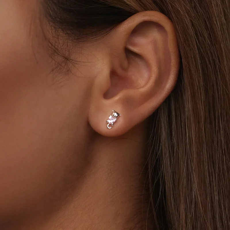 (bilde for) PANDORA Style Hjerte Katte øredobber - SCE1773 - Vis 6