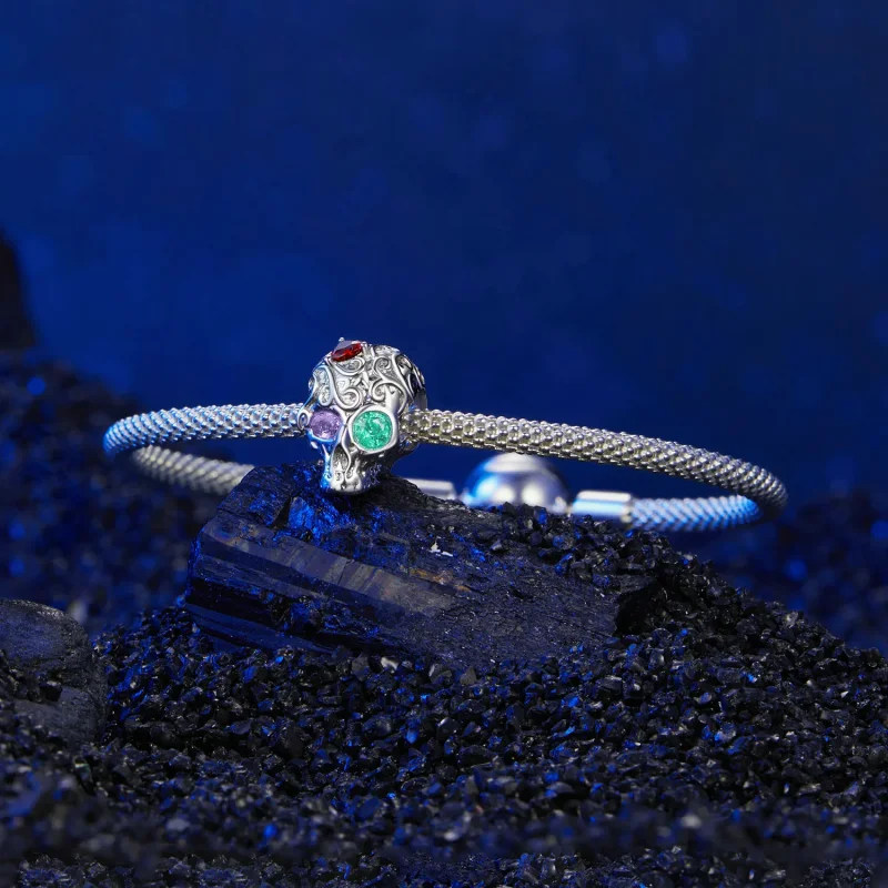 (bilde for) PANDORA Style hodeskalle med blomstermønster - SCC2893 - Vis 5