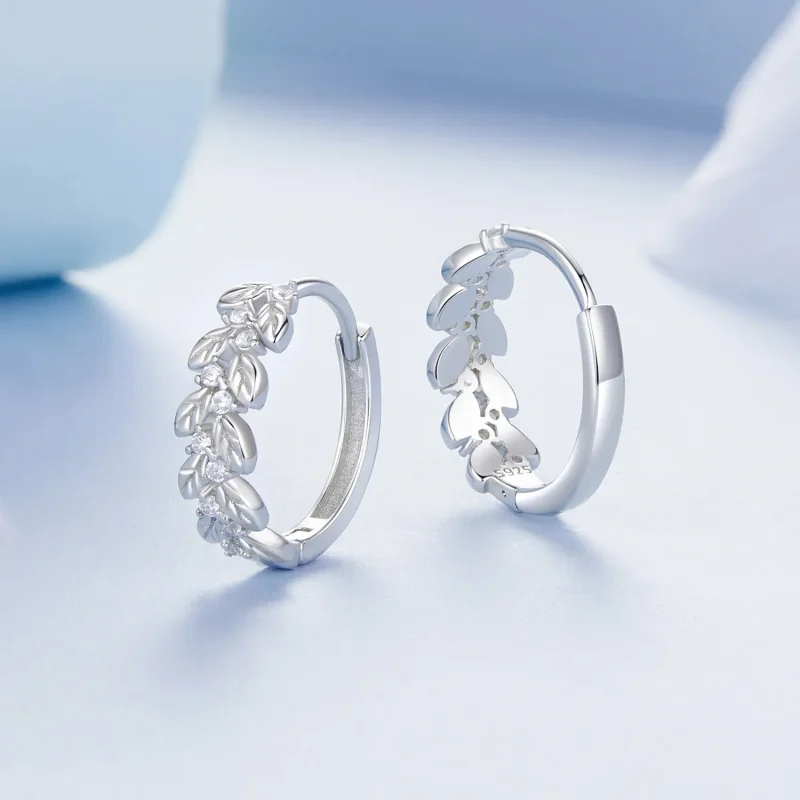 (bilde for) PANDORA Style Leaf øredobber - BSE1086 - Vis 3
