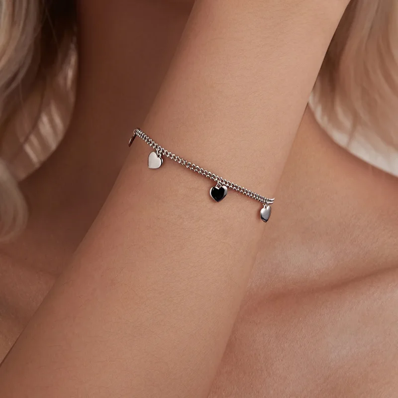 (bilde for) PANDORA Style Love armbånd med doble lag perler - BSB190 - Vis 6